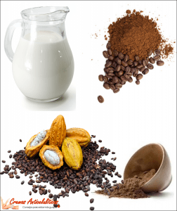 crema casera anticelulitica leche cacao y café